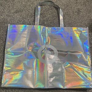 Target Iridescent Silver Black Friday Tote Bag